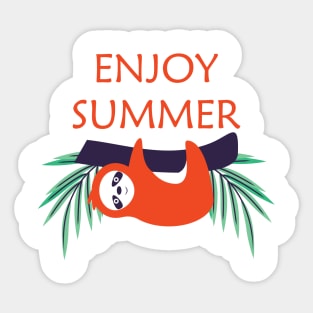 Enjoy Summer Is Coming :Funny Gift, Gift for Mom ,Gift for Dad,summer Gift Sticker